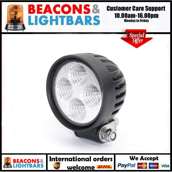 Britax L80.00.LMV 4 LED 600 Lumen High Power LED Work lamp PN: L80.50.LMV